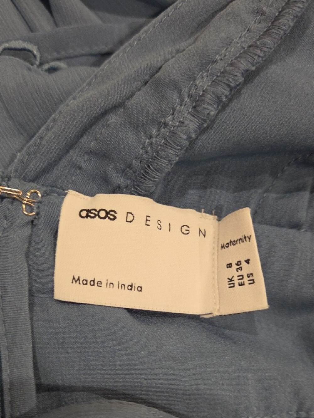 ASOS Blue Ruffled Mini Dress - Picture 3 of 5
